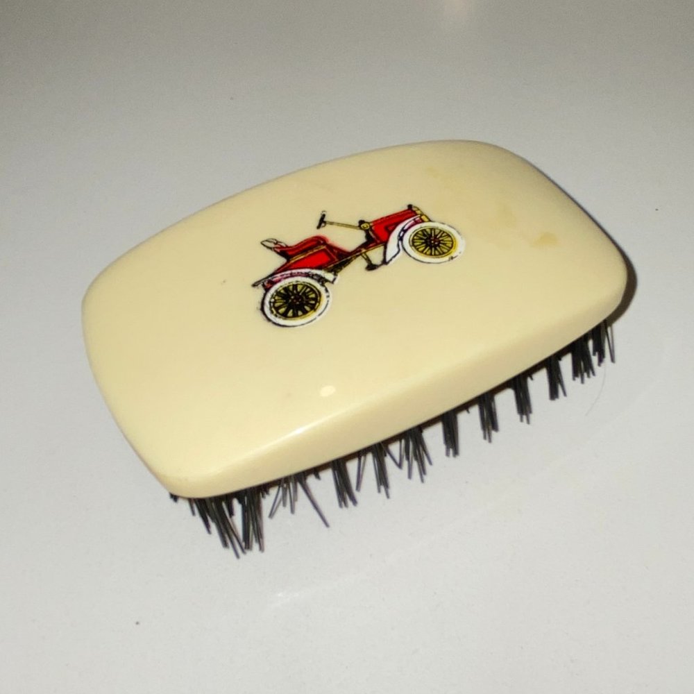 Vintage Plastic Garment or Shoes Cleaning Brush Antique Car *read*